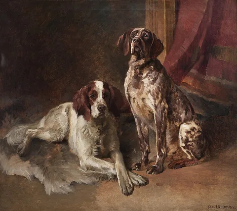 Karl Uchermann, Two dogs