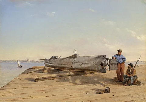 Conrad Wise Chapman, Submarine Torpedo Boat H.L. Hunley, Dec. 6, 1863