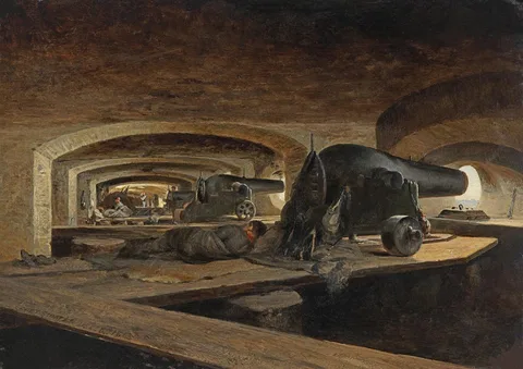 Conrad Wise Chapman, Fort Sumter Gun Gallery, Dec. 8, 1863
