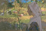 Robert Brough, Robert Brough - Breton Girl Herding Cattle