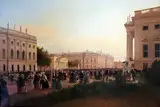 Wilhelm Brücke, Sight of the Opera Square with views of the New Guard and the Arsenal in Berlin
