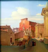 Wilhelm Brücke, View of the Capitol im Rome