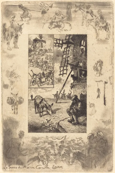 Félix Buhot, Le Secret du Mâitre Cornille (The Secret of Master Cornille)