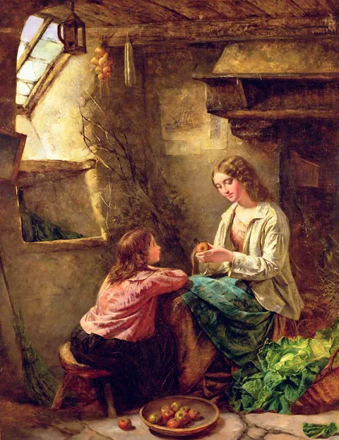 Edward John Cobbett, Peeling Apples