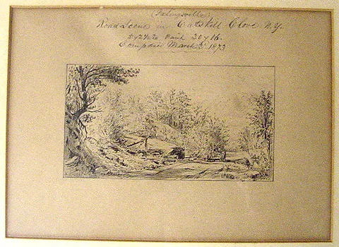 William Rickarby Miller, Road Scene in Catskill Clove, N.Y. (Palingsville)
