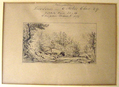 William Rickarby Miller, Road Scene in Catskill Clove, N.Y. (Palingsville)