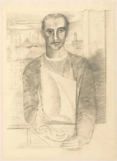 Viktor Tischler, Zelfportret van Victor Tischler, van voren