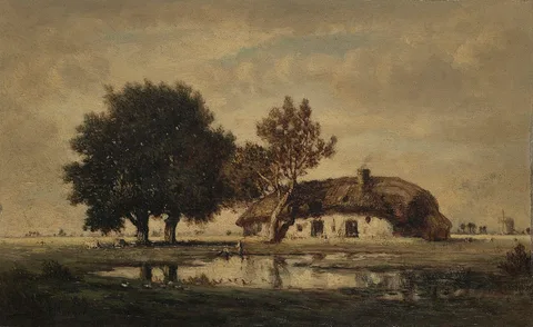 Gilbert Munger, Landscape with Cottage