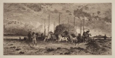 Peter Moran, Harvest at San Juan, New Mexico