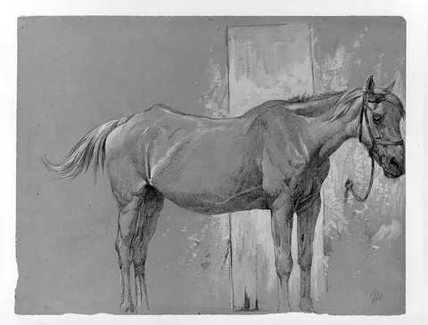 Peter Moran, Horse, Fort Stanton, New Mexico
