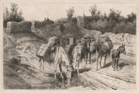 Peter Moran, On the Road to Santa Fe