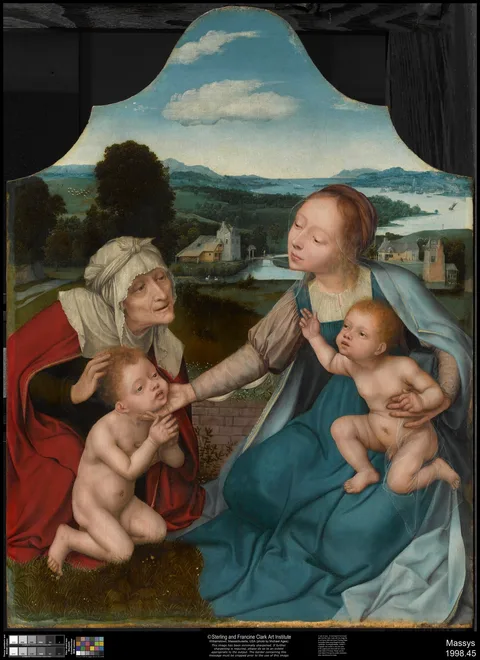 Quentin Massys, Virgin and Child with Saints Elizabeth and John the Baptist
