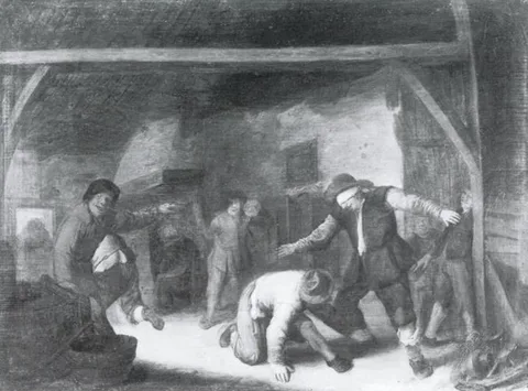 Bartholomeus Molenaer, Peasants Playing Blind Man's Buff