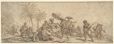 Pieter van Laer, Scene of Africa (Allegory?)