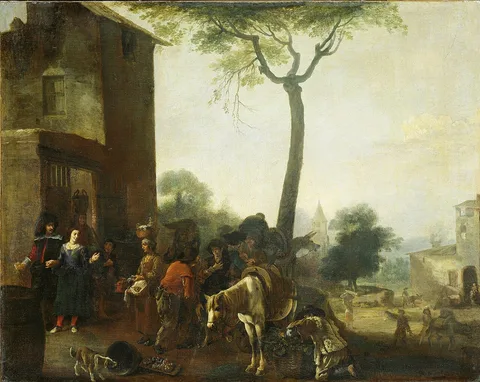 Pieter van Laer, Harvesting the Vines