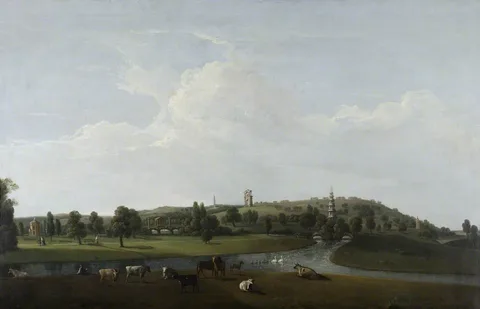 Nicholas Thomas Dall, An Extensive View of Shugborough Park and its Monuments