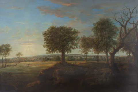 Nicholas Thomas Dall, Sudbury Hall from the South, Evening