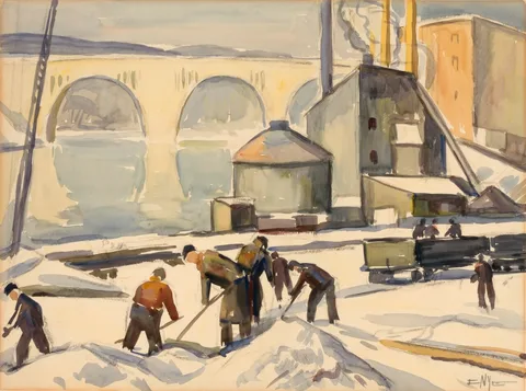 Edgar Nye, C.W.A. Worker at Key Bridge