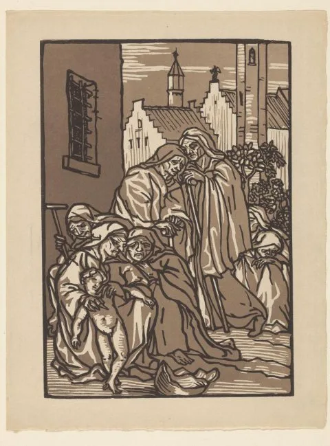 Émile Bernard, Treurende oude vrouwen