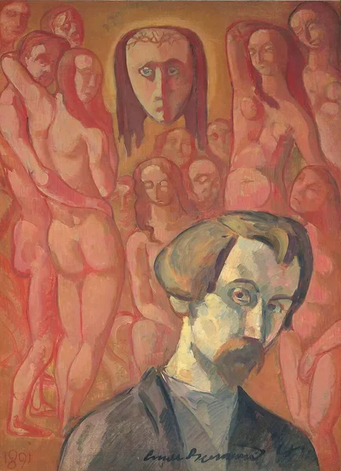 Émile Bernard, Symbolic Self-Portrait