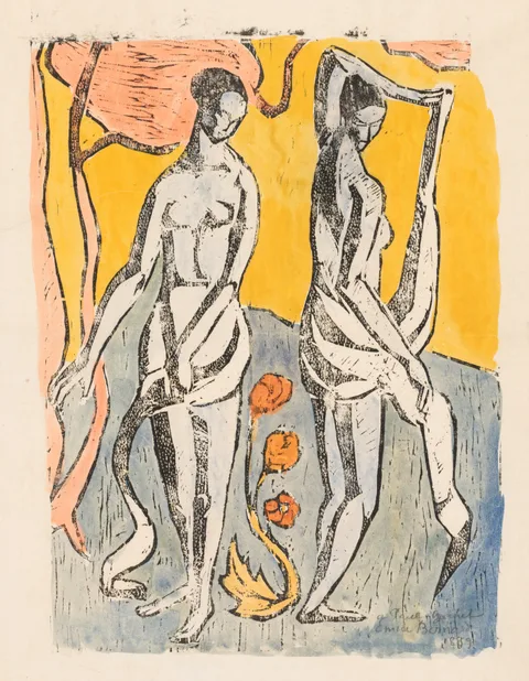 Émile Bernard, The Nymphs