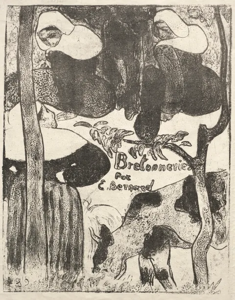 Émile Bernard, Les Bretonneries: Title Page (Page de Titre)