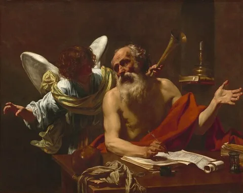 Simon Vouet, Saint Jerome and the Angel