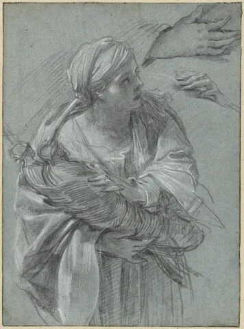Simon Vouet, Creusa Carrying the Gods of Troy