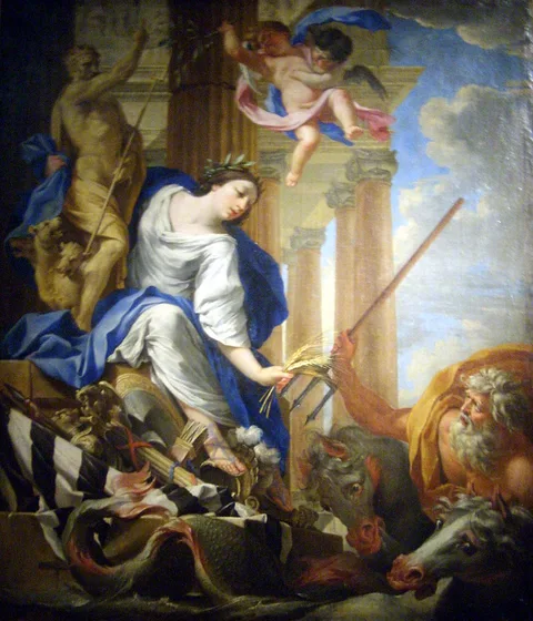 Simon Vouet, Ceres trampling the attributes of the War