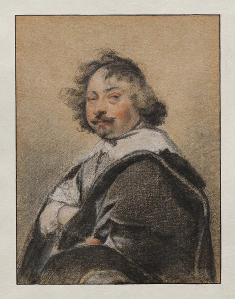 Simon Vouet, Portrait of a man in profile, turned to the left