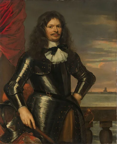 Jan Mijtens, Portrait of Johan van Beaumont. Colonel in the Holland guards and commander of Den Briel
