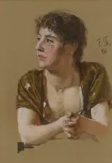 Dominik Skutetzky, Study of a Women (Portrait)