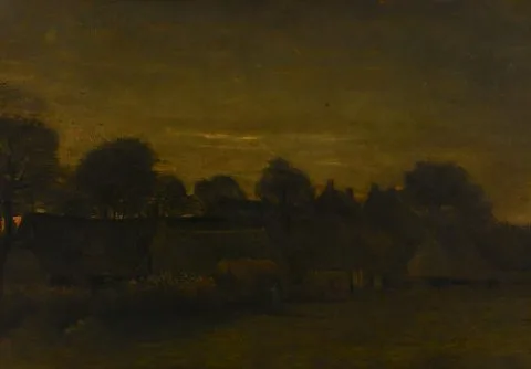 Vincent van Gogh, Farming Village at Twilight