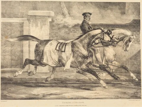 Théodore Géricault, Horses Exercising