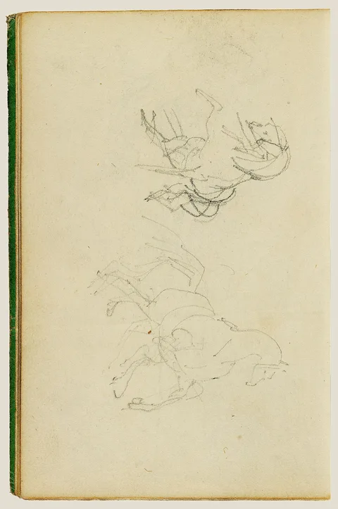 Théodore Géricault, Two studies of a rearing horse