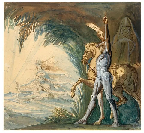 Henry Fuseli, Hagen and the Nymphs of the Danube