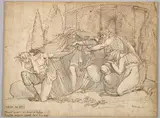 Henry Fuseli, Oedipus at Colonus, Cursing his Son Polynices