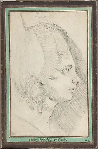 Henry Fuseli, Portrait of a Young Lady Drawn in Left Profile