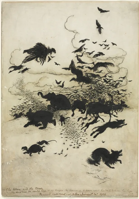 Arthur Rackham, The Wren and the Bear