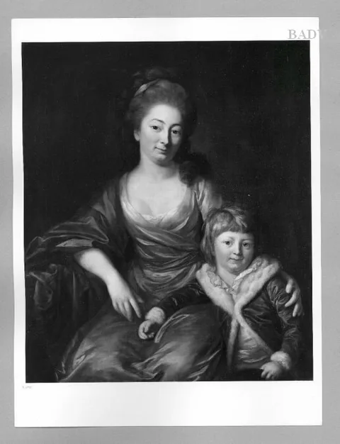 Anton Graff, portrait of mother and child (countess Senfft von Pilsach and son)