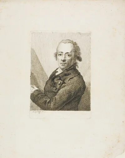 Anton Graff, Self-Portrait Before an Easel
