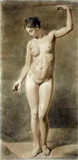 Johann Gottfried Schadow, Female nude.