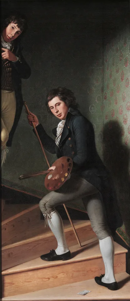 Charles Willson Peale, Staircase Group (Portrait of Raphaelle Peale and Titian Ramsay Peale I)