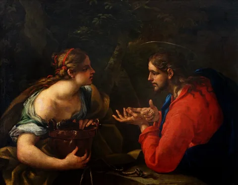 Carlo Maratta, Christ and the Samaritan woman.