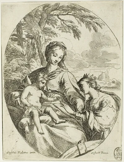 Carlo Maratta, The Mystic Marriage of Saint Catherine