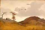 Karl Friedrich Lessing, Landscape with Crows