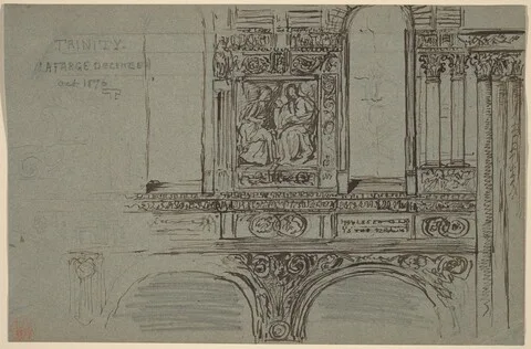 John La Farge, Trinity Church, Boston (nave) - Mural Study