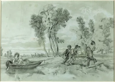 John La Farge, A Country Scene