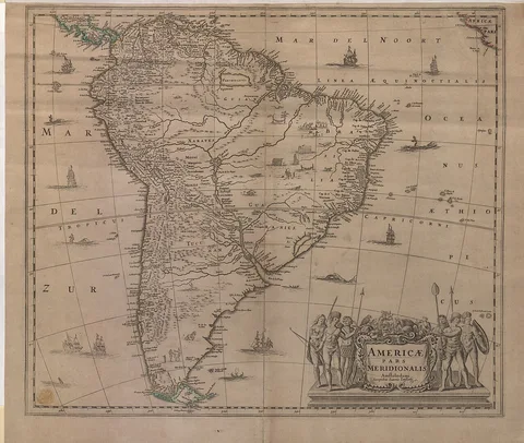 Jan Janssonius, AMERICÆ PARS MERIDIONALIS (Jan Jansson, 1641-1680)