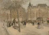 Jean-François Raffaëlli, Square in Paris